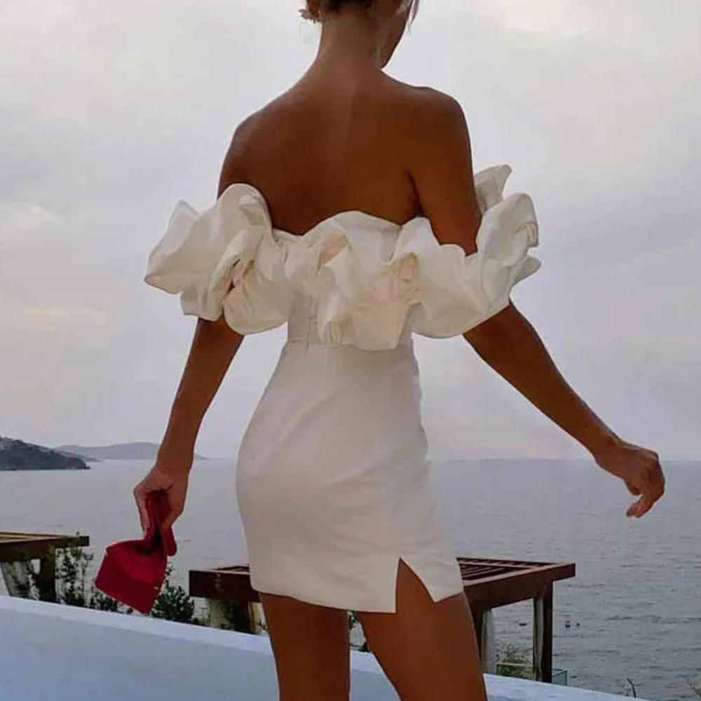 Josephine | Women's Ruffle Mini Wedding Guest Dress