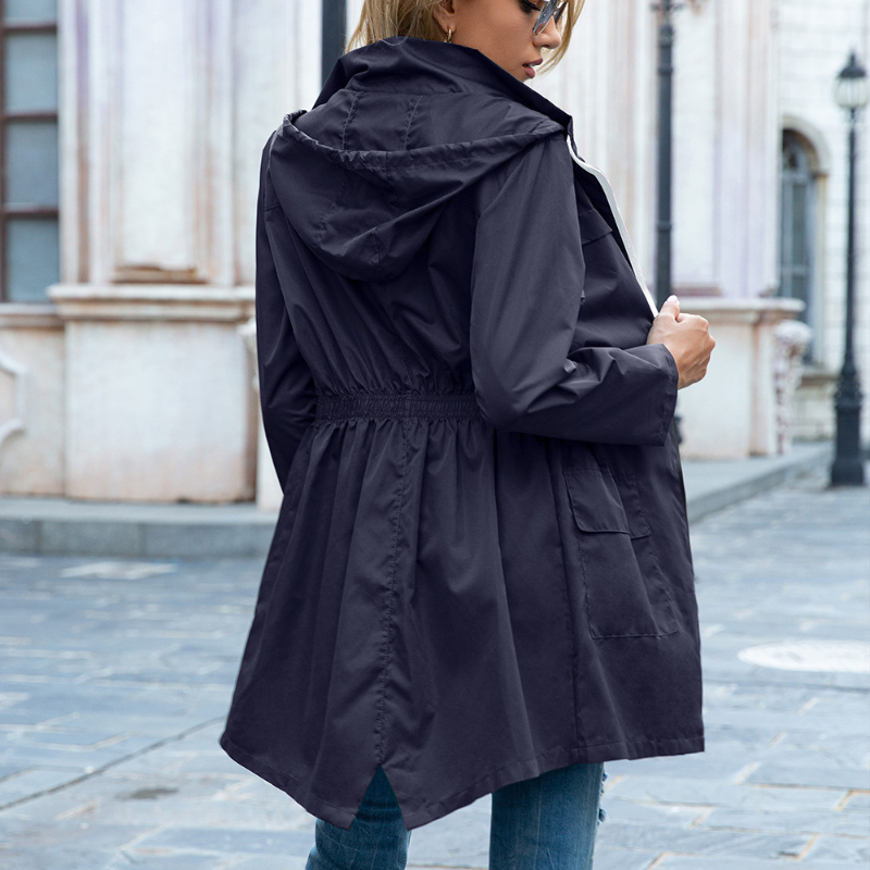 Linda | Waterproof Hooded Lightweight Rain Jacket