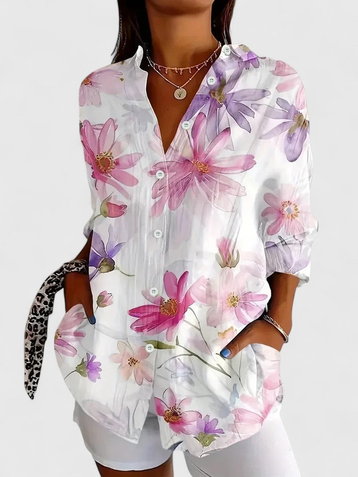 Anica | Colourful Print Relaxed Fit Blouse