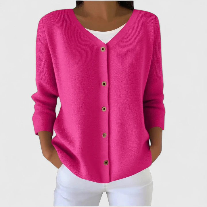 Wena | Hooded Button-Front Elegant Cardigan
