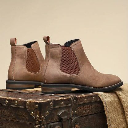 Barnabas | Slip-On Leather Chelsea Boots with Elastic Sides
