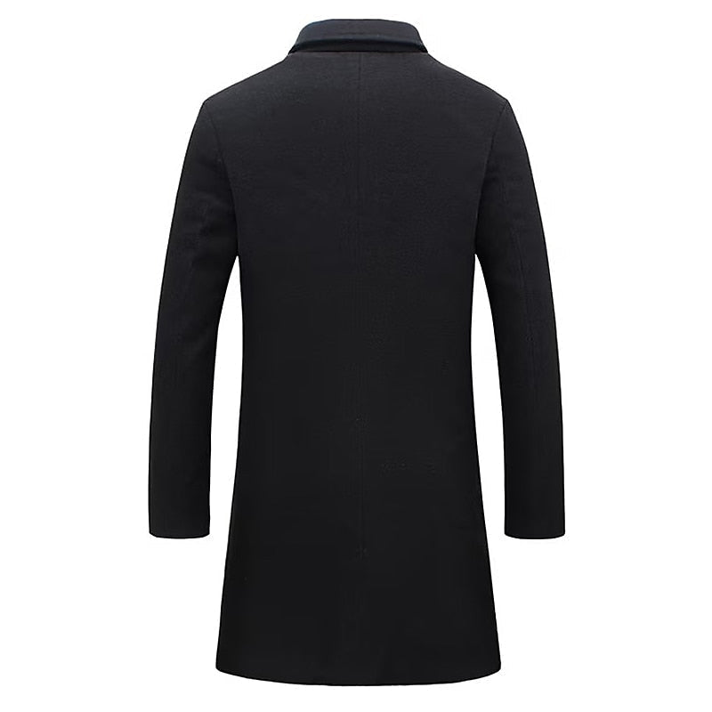 Tobias | Wool Blend Tailored Blazer Jacket with Gold Buttons