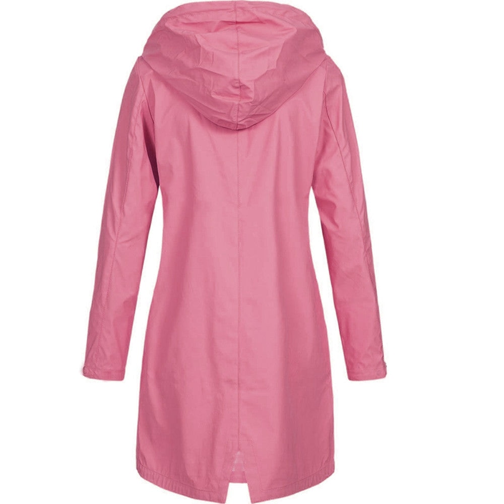 Juniper | Waterproof Hooded Longline Rain Jacket