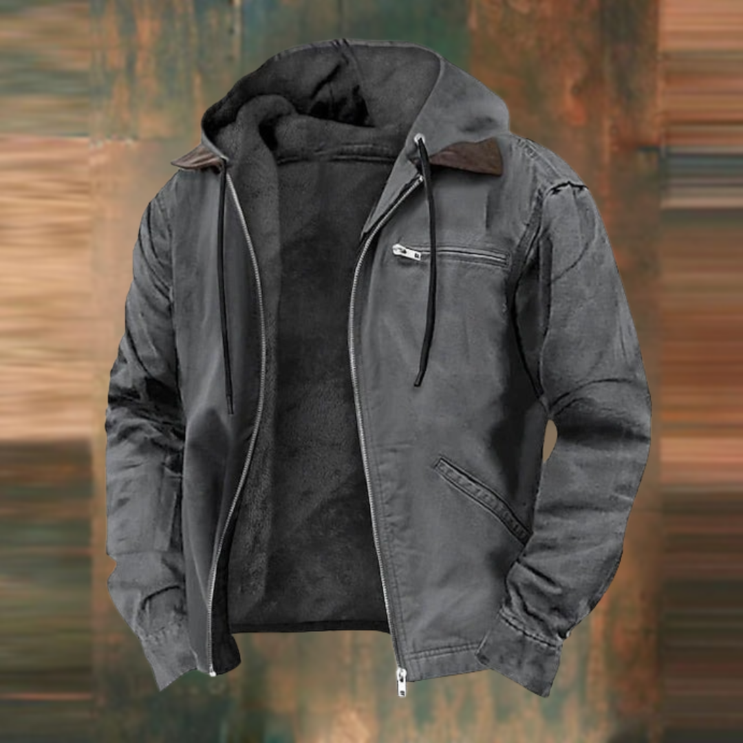 Emrys | Elegant Autumn Coat with Detachable Collar