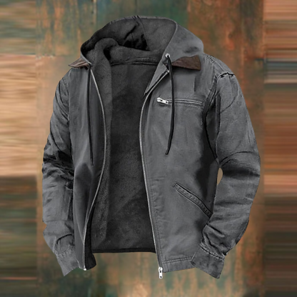 Emrys | Elegant Autumn Coat with Detachable Collar