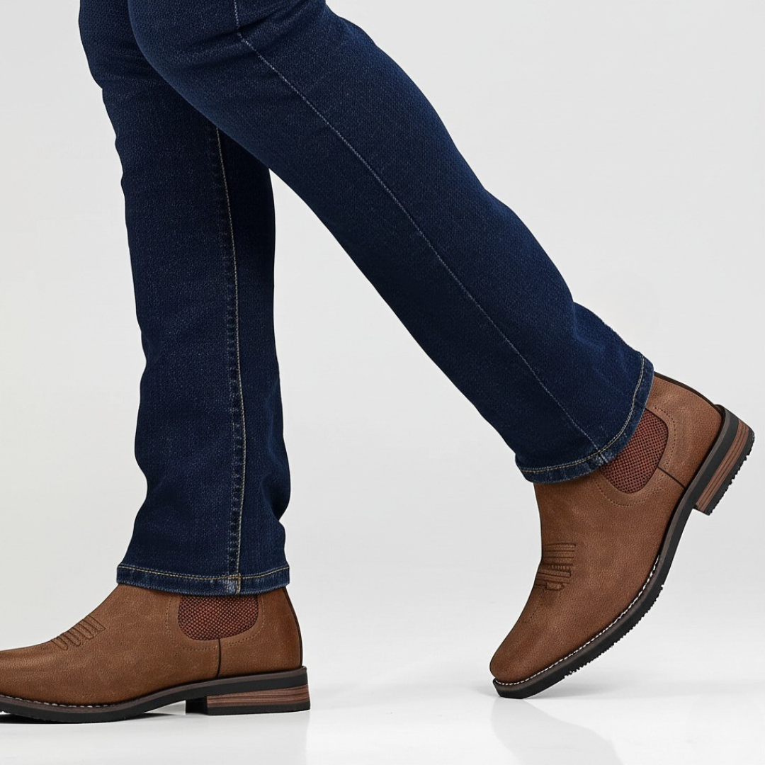 Barnabas | Slip-On Leather Chelsea Boots with Elastic Sides