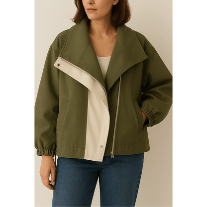 Marlow | Contrast Hooded Oversized Windbreaker Jacket