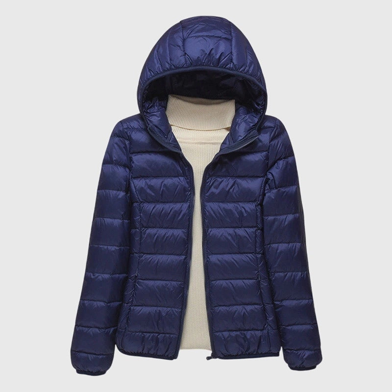 Aster | Ultra-Light Quilted Hooded Packable Puffer Jacket