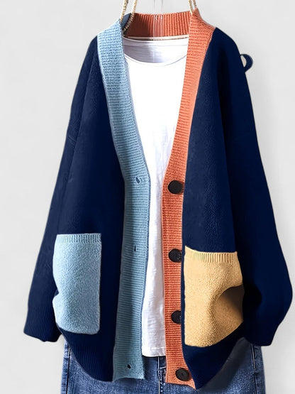 Jaynellee | Patch-Pocket Oversized Fit Winter Cardigan
