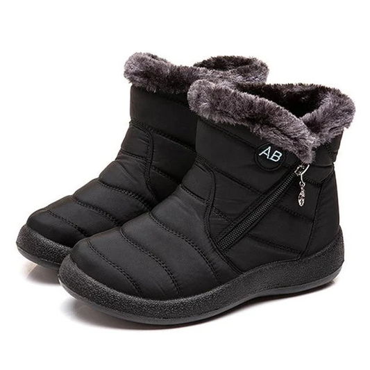 Ruby | Waterproof Faux Fur Quilted Winter Snow Boots