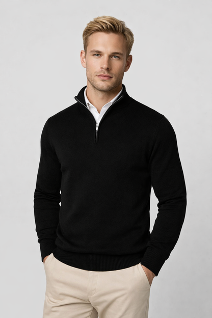 Giles | Half Zip Knit Jumper