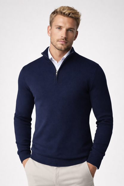 Giles | Half Zip Knit Jumper