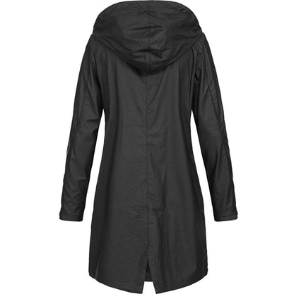 Juniper | Waterproof Hooded Longline Rain Jacket
