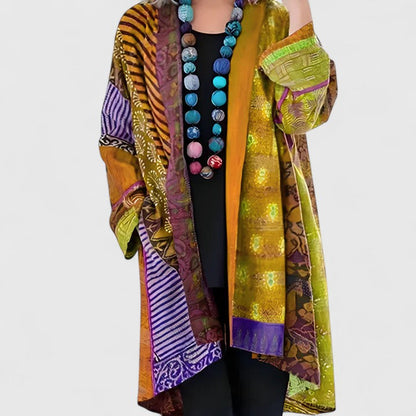 Calirenne | Flattering Drape Refined Collar Elegant Cardigan