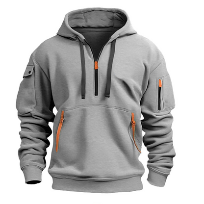 Dominic | Zip-Up Hooded Jacket with Secure Pockets