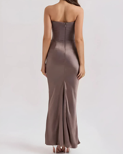 Tallulah | Women's Draped Maxi Wedding Guest Dress