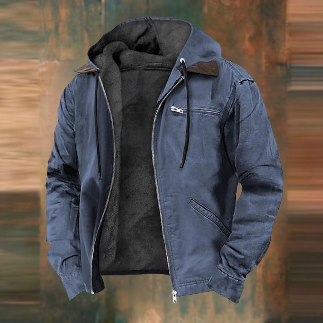 Emrys | Elegant Autumn Coat with Detachable Collar