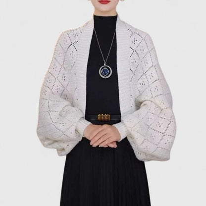 Elyzianne | Convertible Shawl Open-Front Winter Cardigan