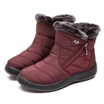 Ruby | Waterproof Faux Fur Quilted Winter Snow Boots