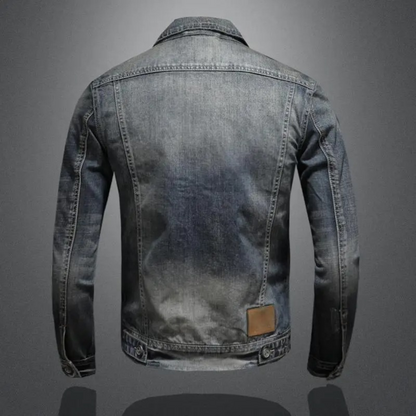 Euan | Classic Blue Denim Jacket with Chest Pockets
