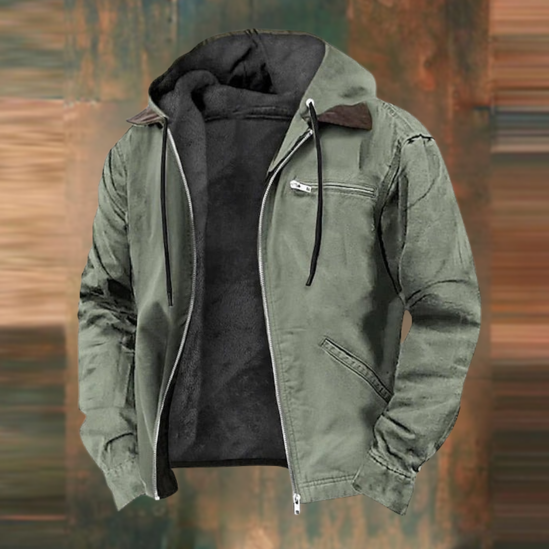 Emrys | Elegant Autumn Coat with Detachable Collar