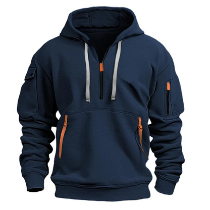 Dominic | Zip-Up Hooded Jacket with Secure Pockets