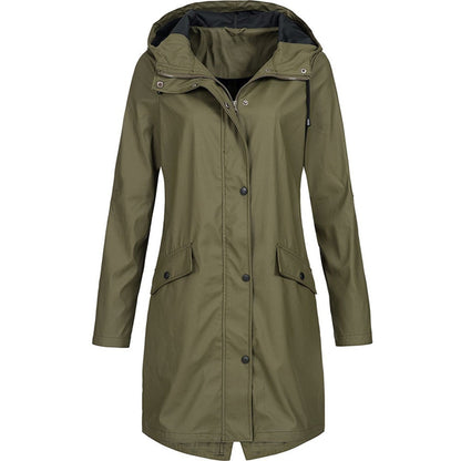 Juniper | Waterproof Hooded Longline Rain Jacket