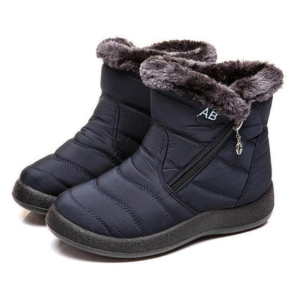 Ruby | Waterproof Faux Fur Quilted Winter Snow Boots
