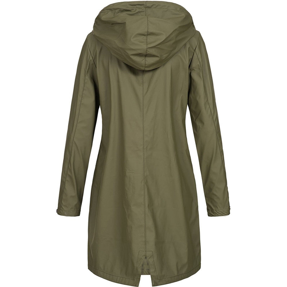 Juniper | Waterproof Hooded Longline Rain Jacket