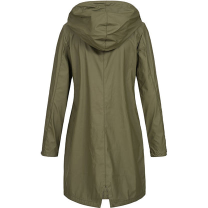 Juniper | Waterproof Hooded Longline Rain Jacket