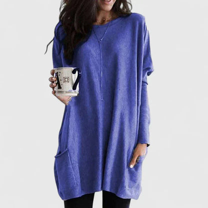 Kelly | Tunic Knit Pocket Detail Jumper