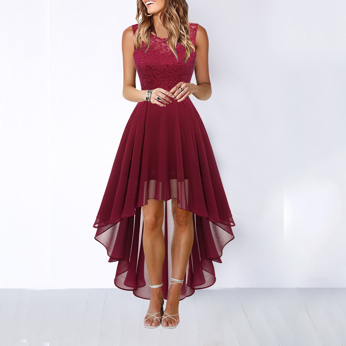 Olivia | Women's High-Low Elegant Wedding Guest Dress