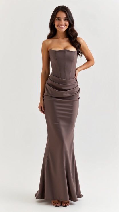 Harriet | Women's Column Maxi Wedding Guest Dress