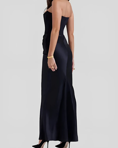 Tallulah | Women's Draped Maxi Wedding Guest Dress