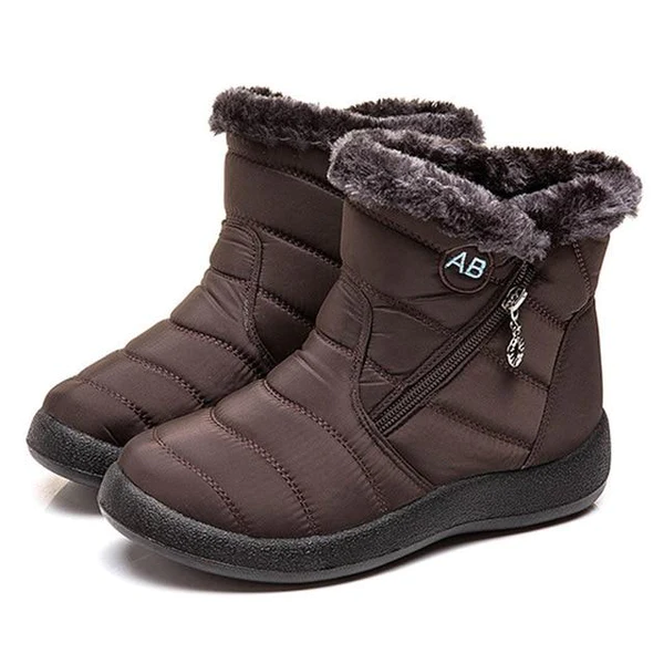 Ruby | Waterproof Faux Fur Quilted Winter Snow Boots