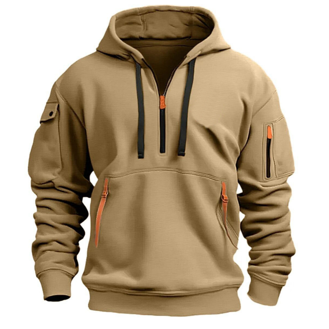 Dominic | Zip-Up Hooded Jacket with Secure Pockets