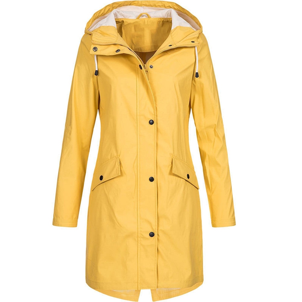 Juniper | Waterproof Hooded Longline Rain Jacket