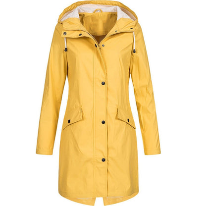 Juniper | Waterproof Hooded Longline Rain Jacket