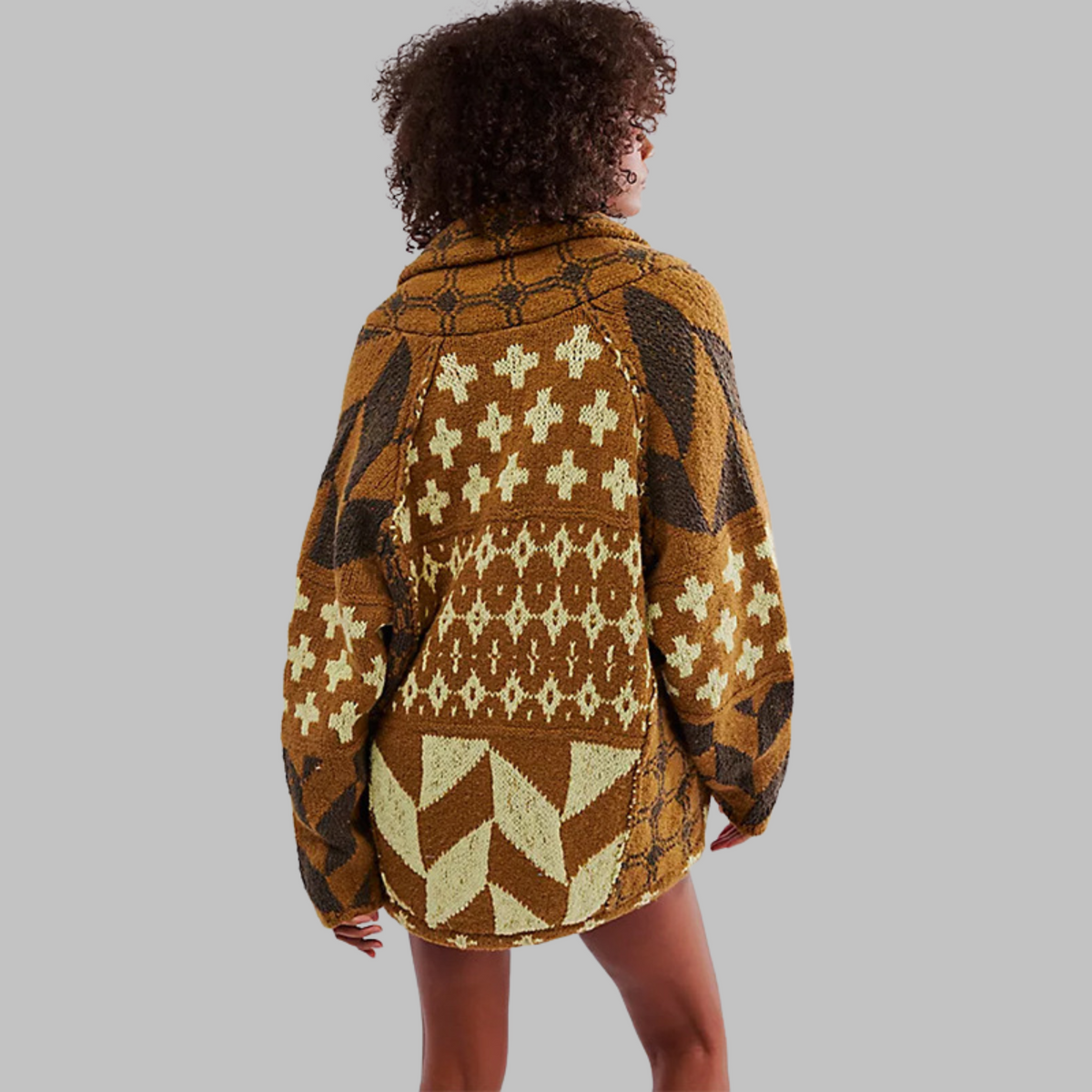 Evangelia | Button-Down Oversized Fit Elegant Cardigan