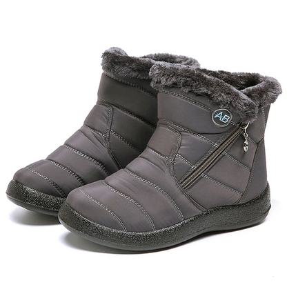 Ruby | Waterproof Faux Fur Quilted Winter Snow Boots