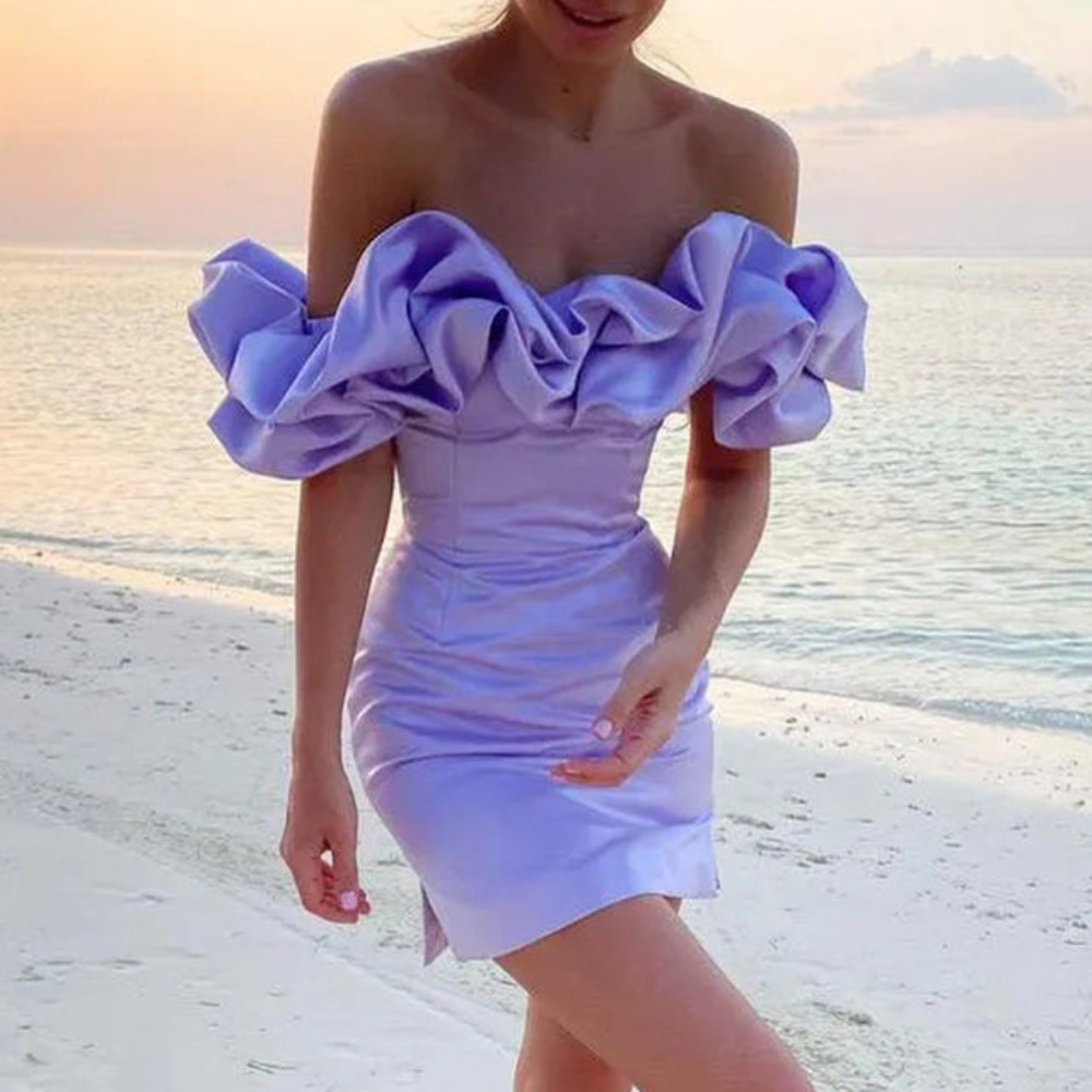 Josephine | Women's Ruffle Mini Wedding Guest Dress