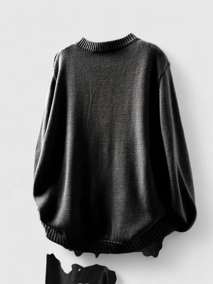 Annaloria | Decorative-Button Relaxed Fit Winter Cardigan