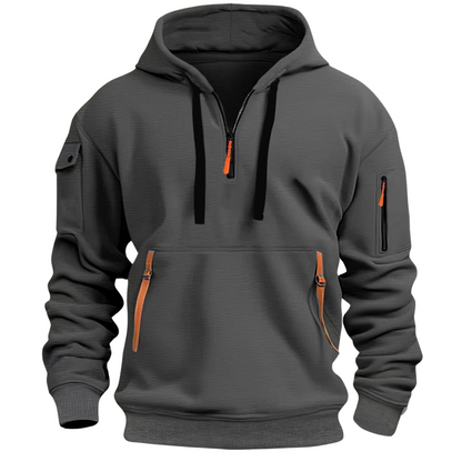 Dominic | Zip-Up Hooded Jacket with Secure Pockets
