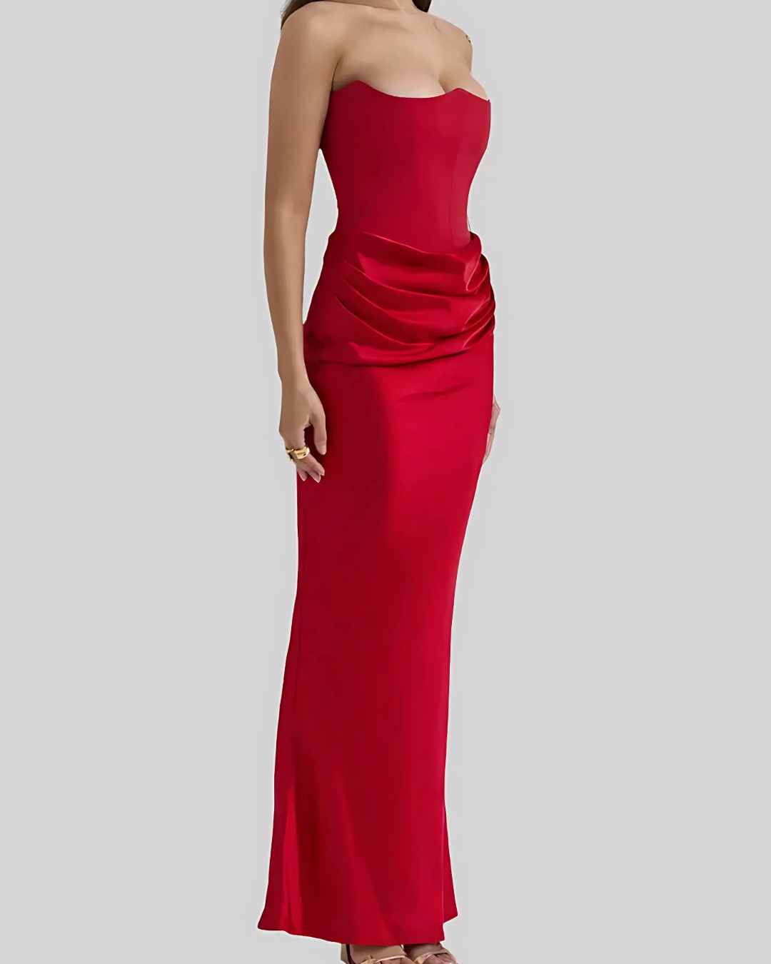 Tallulah | Women's Draped Maxi Wedding Guest Dress