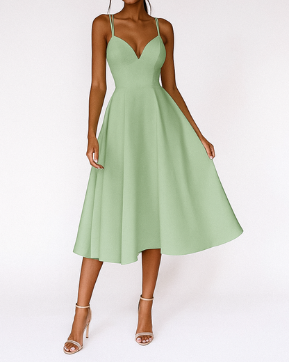 Phoebe | Women's Strappy Midi Wedding Guest Dress