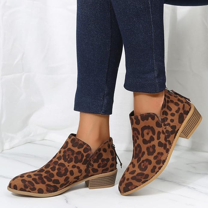 Larkin | Cut-Out Block Heel Pointed Chelsea Boots