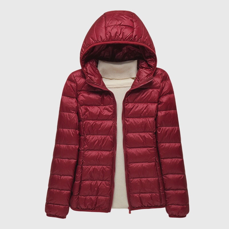 Aster | Ultra-Light Quilted Hooded Packable Puffer Jacket