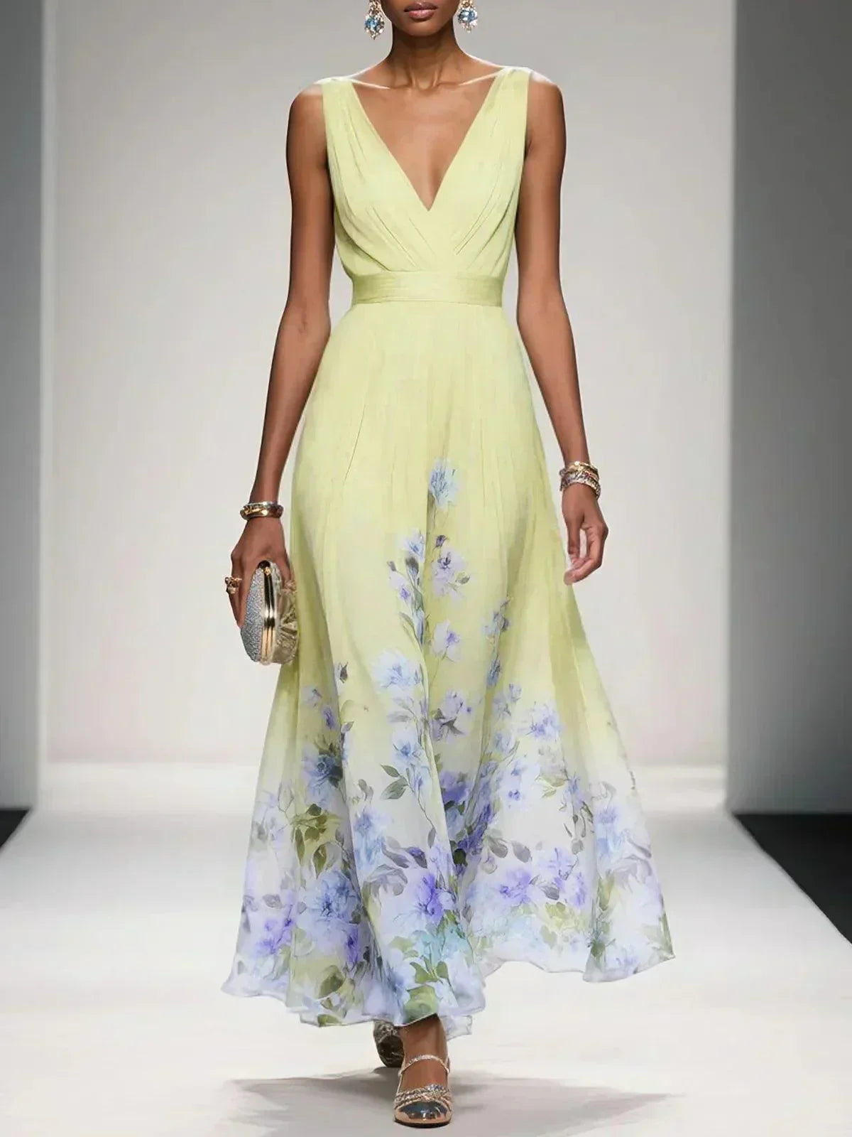 Freya | Women's Floral Print Wedding Guest Dress