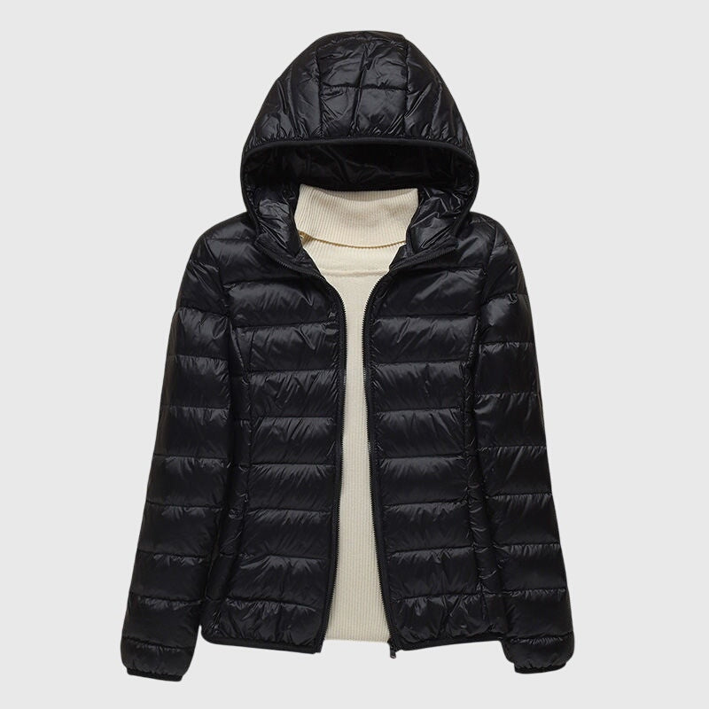 Aster | Ultra-Light Quilted Hooded Packable Puffer Jacket