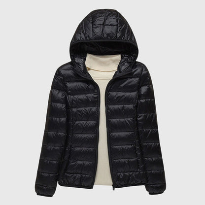 Aster | Ultra-Light Quilted Hooded Packable Puffer Jacket
